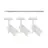 Nordlux Jerome Komplett set 1-Fas Rail 1 Meter Vit | incl. 3x Spot
