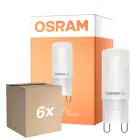 Flerpack 6x Osram LED Pin G9 Klar 1.9W 180lm - 827 Extra Varm Vit 